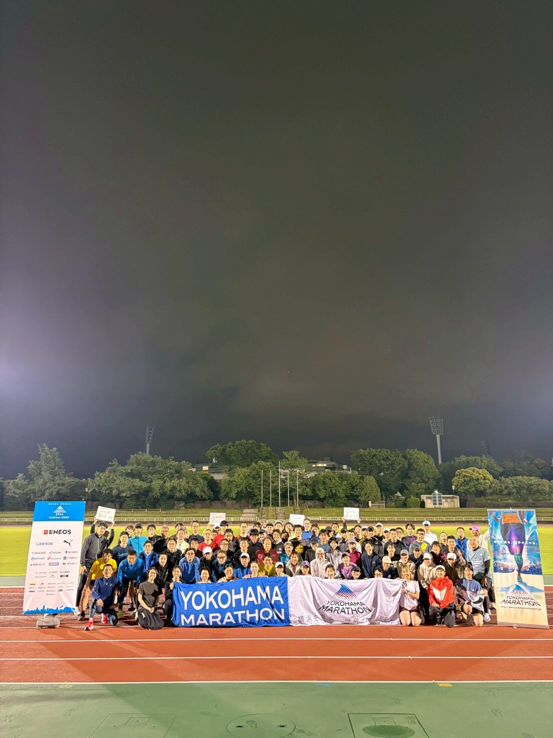 5/22(金)横浜マラソン目標タイム別ランニングクリニック in 三ツ沢陸上競技場